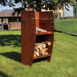 Gartenkamin CLASSIC MIDI Mit Grill Aus Cortenstahl 9 Gartenkamin CLASSIC MIDI Mit Grill Aus Cortenstahl -Heizungsanlagen gartenkamin grill feuercampus365 classic midi web5 1280x1280