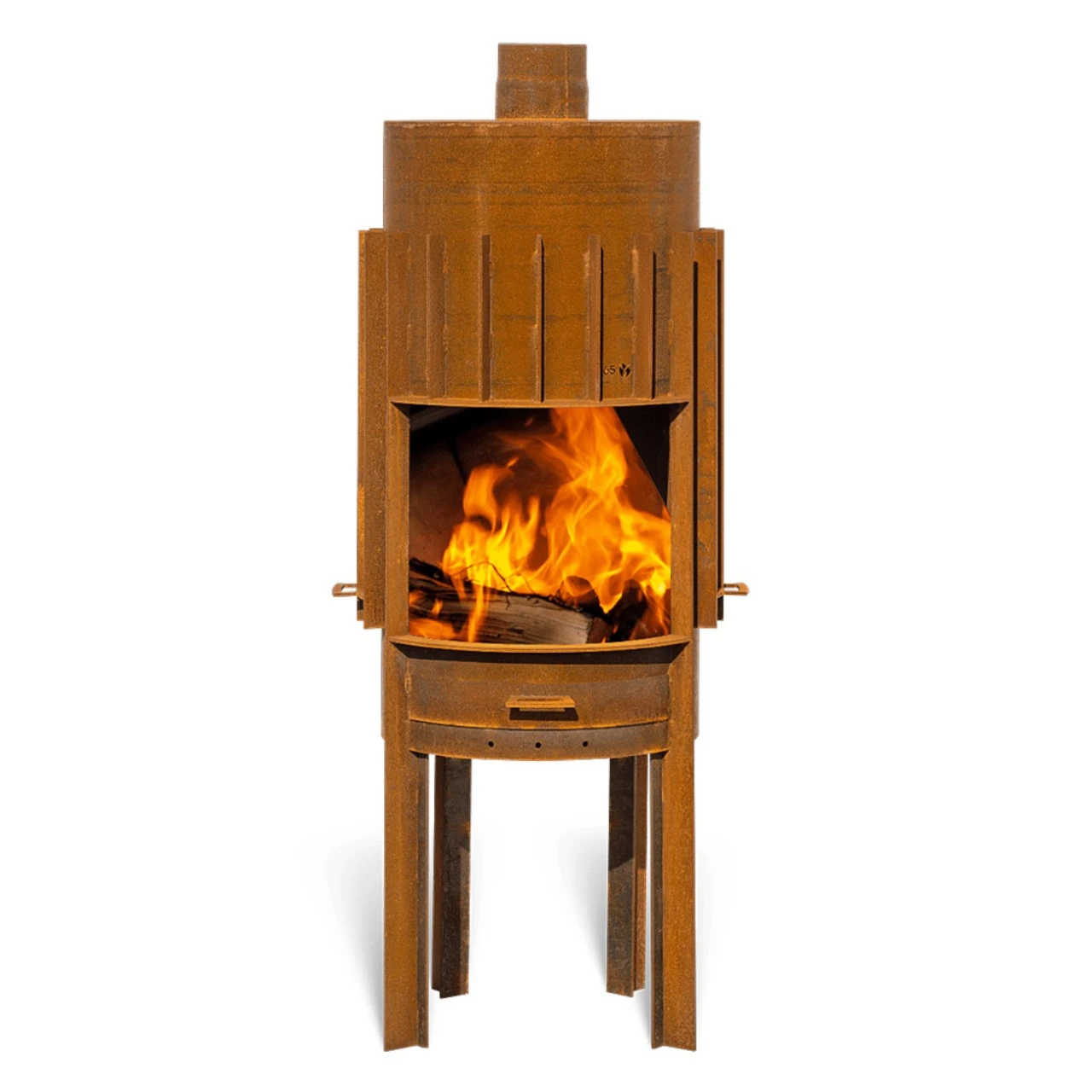 Gartenkamin Feuerschale PRIMUS Cortenstahl Optionales Grillrost 3 Gartenkamin Feuerschale PRIMUS Cortenstahl Optionales Grillrost