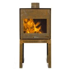 Gartenkamin Feuerschale RUNA Cortenstahl Optionales Grillrost -Heizungsanlagen gartenkamin grill feuercampus365 runa cortenstahl web1 1280x1280