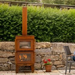 Gartenkamin ARVED Pizzaofen Backofen Cortenstahl -Heizungsanlagen gartenkamin pizza ofen feuercampus365 arved cortenstahl web1 1280x1280