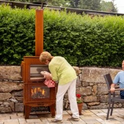 Gartenkamin ARVED Pizzaofen Backofen Cortenstahl -Heizungsanlagen gartenkamin pizza ofen feuercampus365 arved cortenstahl web2 1280x1280
