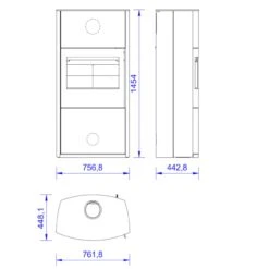 Genius Thermotte Natur Kaminofen 7kW Optionale Speicherung -Heizungsanlagen genius cera kaminofen masse 1280x1280