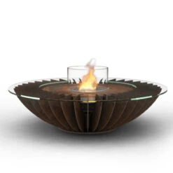 Premium Cosmo Beistelltisch / Ethanolkamin Corten Stahl -Heizungsanlagen glammfire cosmo corten11 1280x1280