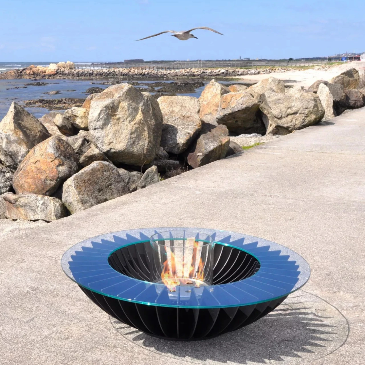 Premium Cosmo 13 Beistelltisch / Ethanolkamin Schwarz 4 Premium Cosmo 13 Beistelltisch / Ethanolkamin Schwarz – Bild 2