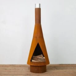 Outdoor/Garten Kamin Feuersäule Denver Cortenstahl -Heizungsanlagen grill gartenkamin denver corten web1 1280x1280