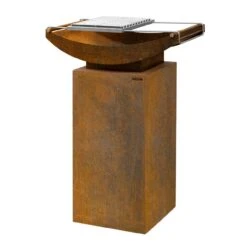 Gartenkamin Feuerschale Grill AKIRA Mit Podest Cortenstahl -Heizungsanlagen grill gartenkamin feuercampus365 akira podest cortenstahl web3 1280x1280