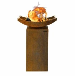 Gartenkamin Feuerschale Grill AKIRA Mit Podest Cortenstahl -Heizungsanlagen grill gartenkamin feuercampus365 akira podest cortenstahl web5 1280x1280