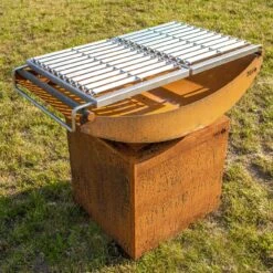 Gartenkamin Feuerschale Grill AKIRA Mit Podest Cortenstahl -Heizungsanlagen grill gartenkamin feuercampus365 akira podest cortenstahl web9 1280x1280