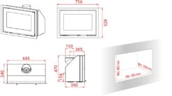 H370 Petite 6kW Einbau-Kaminkassette -Heizungsanlagen h370 petite 1280x1280