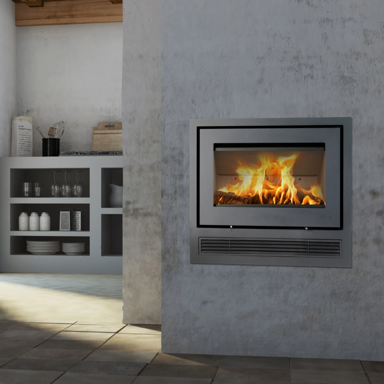 H470 Air Einbau-Kaminkassette 6kW Mit Ventilator 4 H470 Air Einbau-Kaminkassette 6kW Mit Ventilator – Bild 2