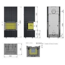 Panorama Keramik Kaminbausatz Graphit 3XLTH 6kW -Heizungsanlagen hajduk kaminbausatz keramik kamineinsatz 3xlth masse2 1280x1280