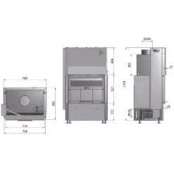 Volcano WH18 Wassergeführter Kamineinsatz 18kW Hebetür 7 Volcano WH18 Wassergeführter Kamineinsatz 18kW Hebetür -Heizungsanlagen hajduk volcano wh18 masszeichnung 1280x1280