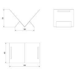 X-förmige Schwarze Holzablage / Holzkorb Aus Stahl -Heizungsanlagen holzablage x masse 1280x1280