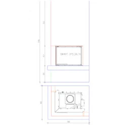 Imperial Medium Kaminbausatz Mit Smart 6kW Eckkamin Links -Heizungsanlagen imperial medium 2lpxlth masse 1280x1280