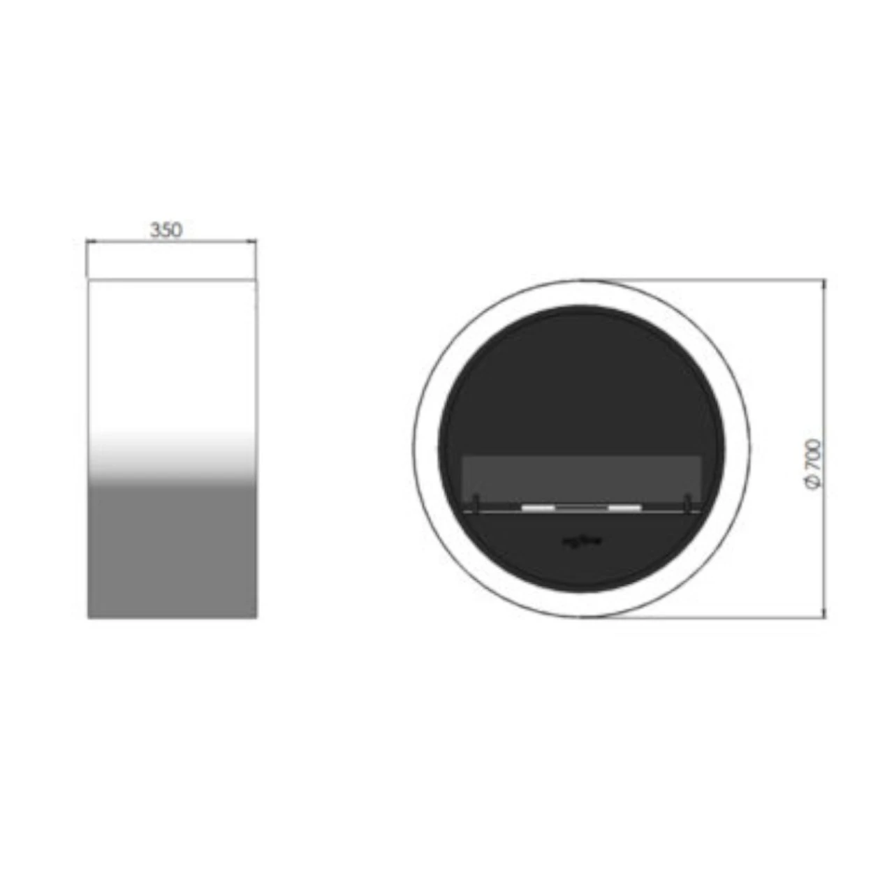 Incyrcle Wall Schwarz Ethanolkamin 7 Incyrcle Wall Schwarz Ethanolkamin – Bild 5