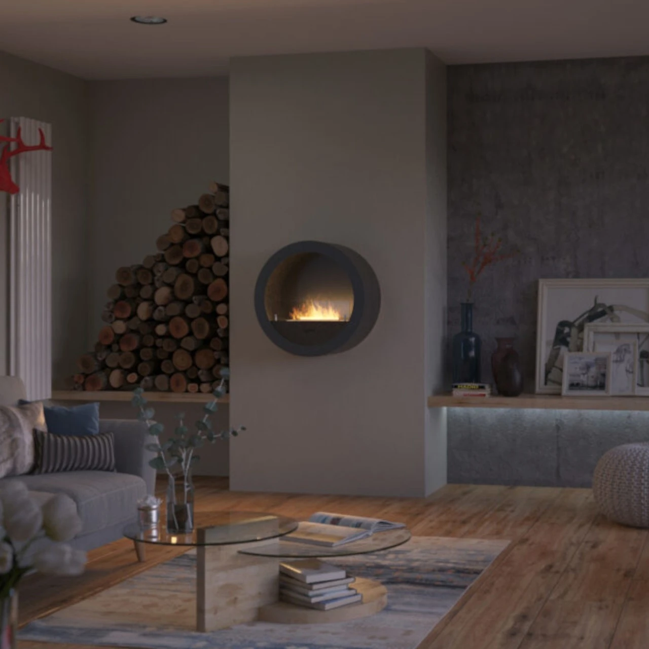 Incyrcle Wall Schwarz Ethanolkamin 5 Incyrcle Wall Schwarz Ethanolkamin – Bild 3