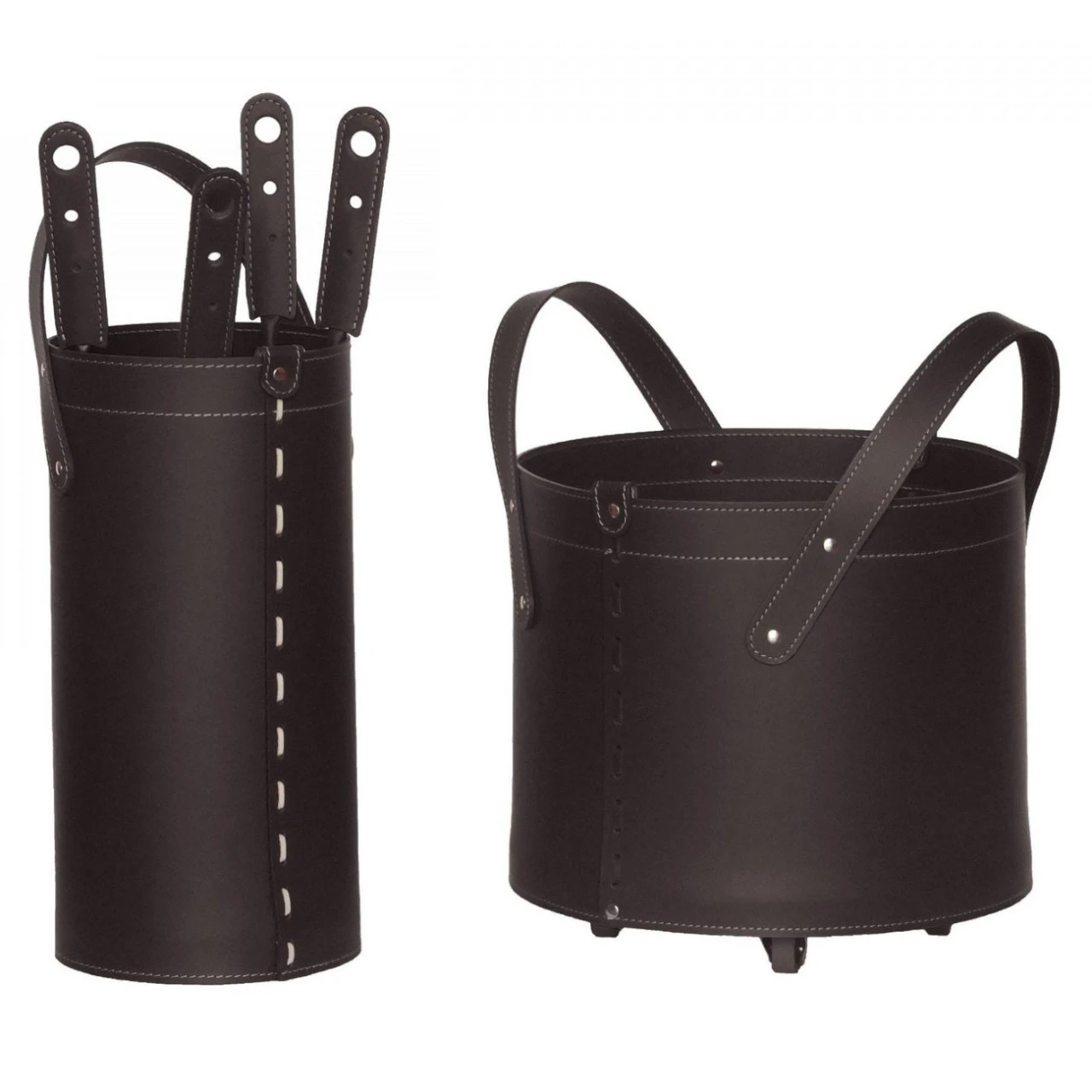 Tocad Designer Kaminbesteckset Und Holzkorb Dunkel Braun 3 Tocad Designer Kaminbesteckset Und Holzkorb Dunkel Braun