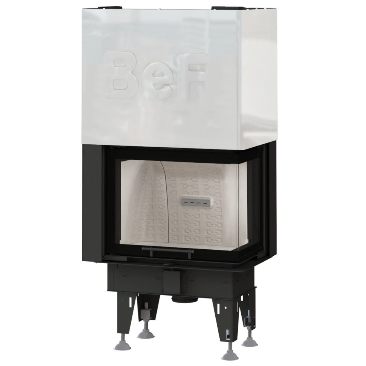 Feel V8CP Eck-Kamineinsatz 8kW Für Niedrigenergiehäuser 3 Feel V8CP Eck-Kamineinsatz 8kW Für Niedrigenergiehäuser