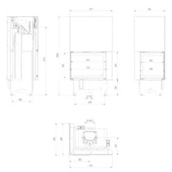 Eck-Kamineinsatz VNL Links 12kW Hebetür 17 Eck-Kamineinsatz VNL Links 12kW Hebetür -Heizungsanlagen kamineinsatz vnl 700 480 masse 1280x1280