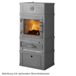 Lotus 2060 Kaminofen Mit Warmhaltefachtür 8kW Grau 8 Lotus 2060 Kaminofen Mit Warmhaltefachtür 8kW Grau -Heizungsanlagen kaminofen 2000 serie brennholzsockel 1280x1280 2