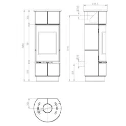 Atika Serpentino Kaminofen 7kW 31 Atika Serpentino Kaminofen 7kW -Heizungsanlagen kaminofen atika serpentino masse 1280x1280