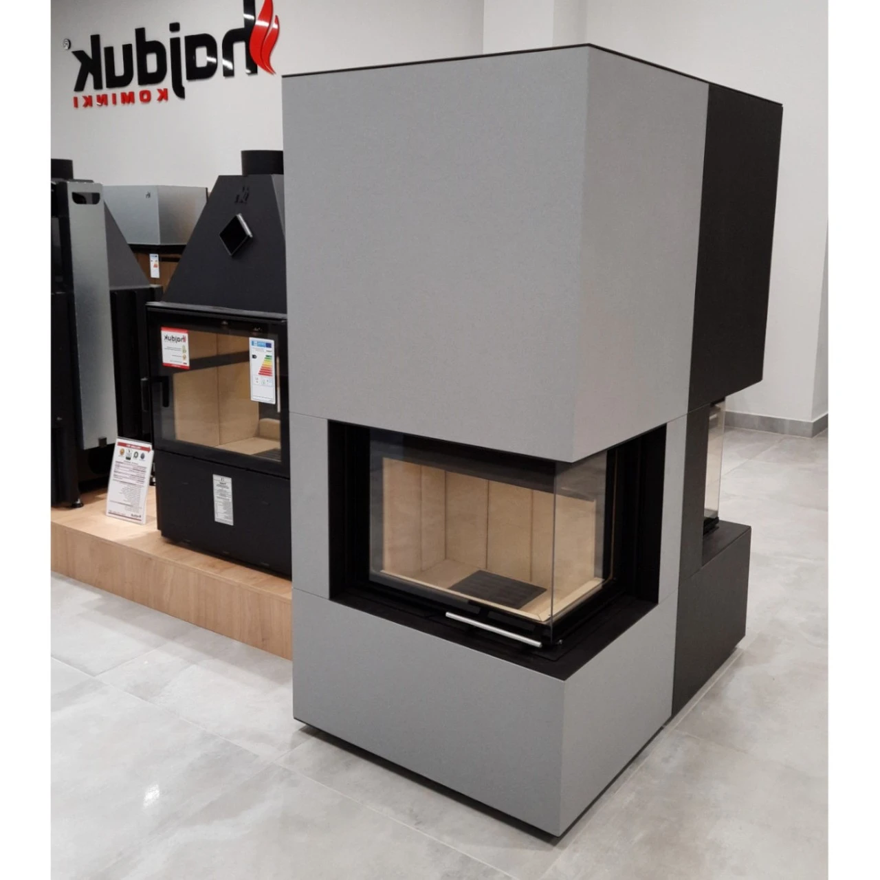 Eckamin Keramik Kaminbausatz Rechts 2PXLTH 6kW 5 Eckamin Keramik Kaminbausatz Rechts 2PXLTH 6kW – Bild 3