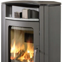 Caron Aqua Wasser Kaminofen 7+3 KW Gussgrau -Heizungsanlagen koppe caron aqua gussgrau oben 1280x1280