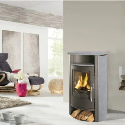 Caron Aqua Wasser Kaminofen 4+3 Gussgrau Serpentinstein -Heizungsanlagen koppe caron aqua serpentino gussgrau int2 1280x1280 1