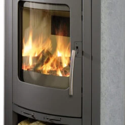 Caron Aqua Wasser Kaminofen 7+3 KW Gussgrau Mit Serpentinstein -Heizungsanlagen koppe caron aqua serpentino gussgrau tuer 1280x1280