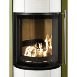 Nexus Aqua 180° Panorama Wasser Kaminofen 3+5 KW Kachel Weiß -Heizungsanlagen koppe nexus aqua kacheln weiss front 1280x1280