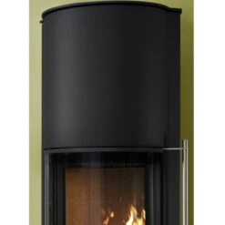 Nexus Aqua 180° Panorama Wasser Kaminofen 3+5 KW Schwarz -Heizungsanlagen koppe nexus aqua schwarz oben 1280x1280