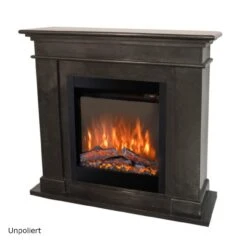 Kos Levico LED Kamin Naturstein Schwarz -Heizungsanlagen kos schwarz unpoliert naturstein levico70 led kamin elektrischer kamin 1280x1280