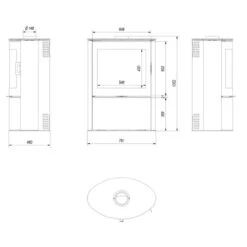 Koza AB/S/2 Kaminofen 10kW Mit Creme Kacheln 17 Koza AB/S/2 Kaminofen 10kW Mit Creme Kacheln -Heizungsanlagen koza ab s 2 kafel masse 1280x1280