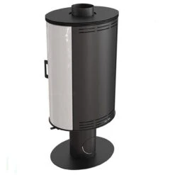 Koza AB/S/N/O/Glass Drehbarer Kaminofen 8kW Weiße Kacheln 16 Koza AB/S/N/O/Glass Drehbarer Kaminofen 8kW Weiße Kacheln -Heizungsanlagen koza ab s n o glass kafel weiss hinten 1280x1280