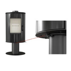 Koza AB/S/N/O/K Drehbarer Kaminofen 8kW Schwarze Kacheln 14 Koza AB/S/N/O/K Drehbarer Kaminofen 8kW Schwarze Kacheln -Heizungsanlagen koza ab s n o kafel schwarz drehbar 1280x1280