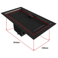 Outdoor Einbau Gaskamin / Heizstrahler 60x39 Mit 13 KW 11 Outdoor Einbau Gaskamin / Heizstrahler 60x39 Mit 13 KW -Heizungsanlagen kratki aqf04 einbau gaskamin heizstrahler masse1 1280x1280