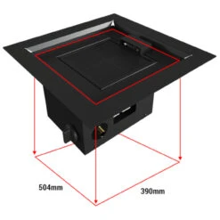 Outdoor Einbau Gaskamin / Heizstrahler 60x48 Mit 13 KW 10 Outdoor Einbau Gaskamin / Heizstrahler 60x48 Mit 13 KW -Heizungsanlagen kratki aqf05 einbau gaskamin heizstrahler masse1 1280x1280