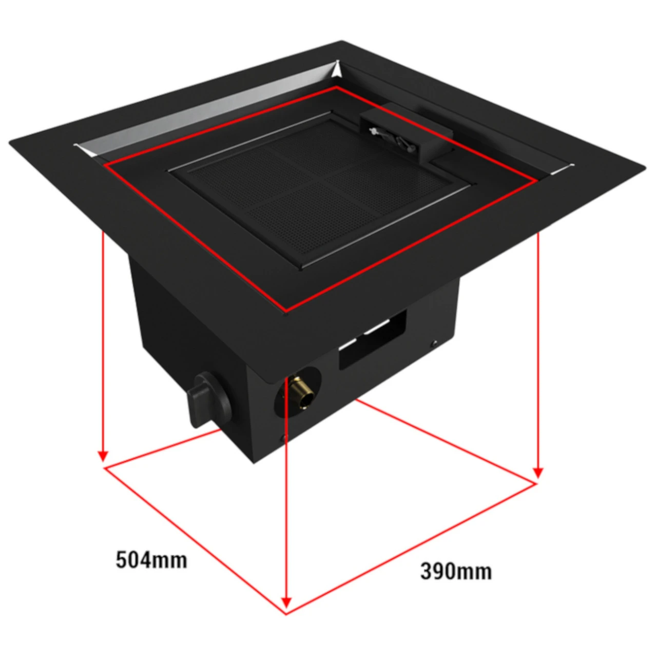 Outdoor Einbau Gaskamin / Heizstrahler 60x48 Mit 13 KW 5 Outdoor Einbau Gaskamin / Heizstrahler 60x48 Mit 13 KW – Bild 3