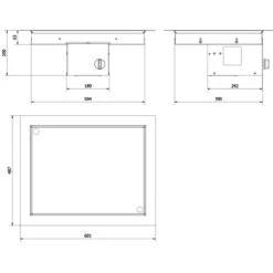 Outdoor Einbau Gaskamin / Heizstrahler 60x48 Mit 13 KW 12 Outdoor Einbau Gaskamin / Heizstrahler 60x48 Mit 13 KW -Heizungsanlagen kratki aqf05 einbau gaskamin heizstrahler masse2 1280x1280