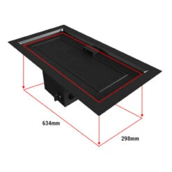 Outdoor Einbau Gaskamin / Heizstrahler 73x39 Mit 13kW -Heizungsanlagen kratki aqf06 einbau gaskamin heizstrahler masse2 1280x1280