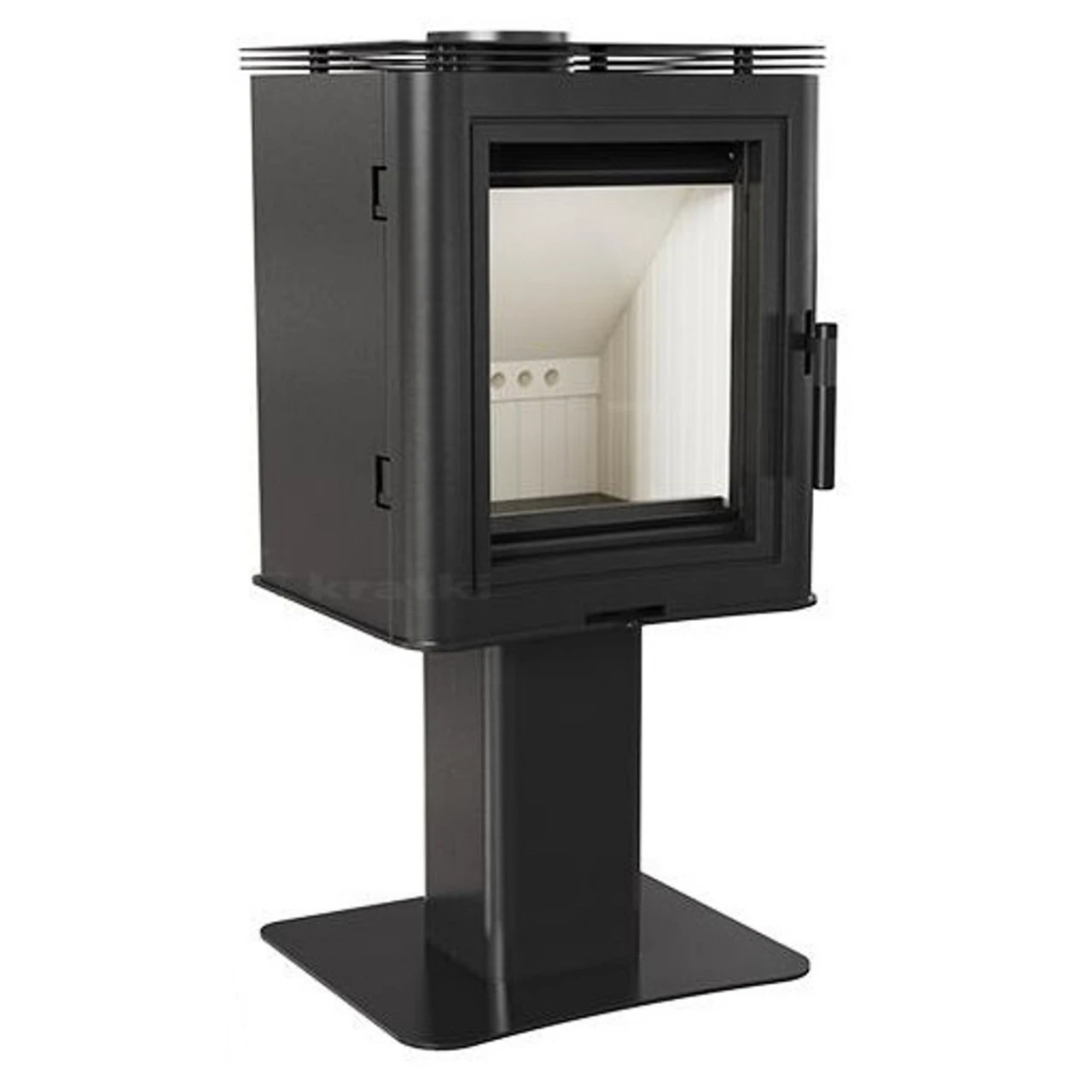 Koza K5/S/N Kaminofen 7kW Schwarz Trompetenfuß 3 Koza K5/S/N Kaminofen 7kW Schwarz Trompetenfuß