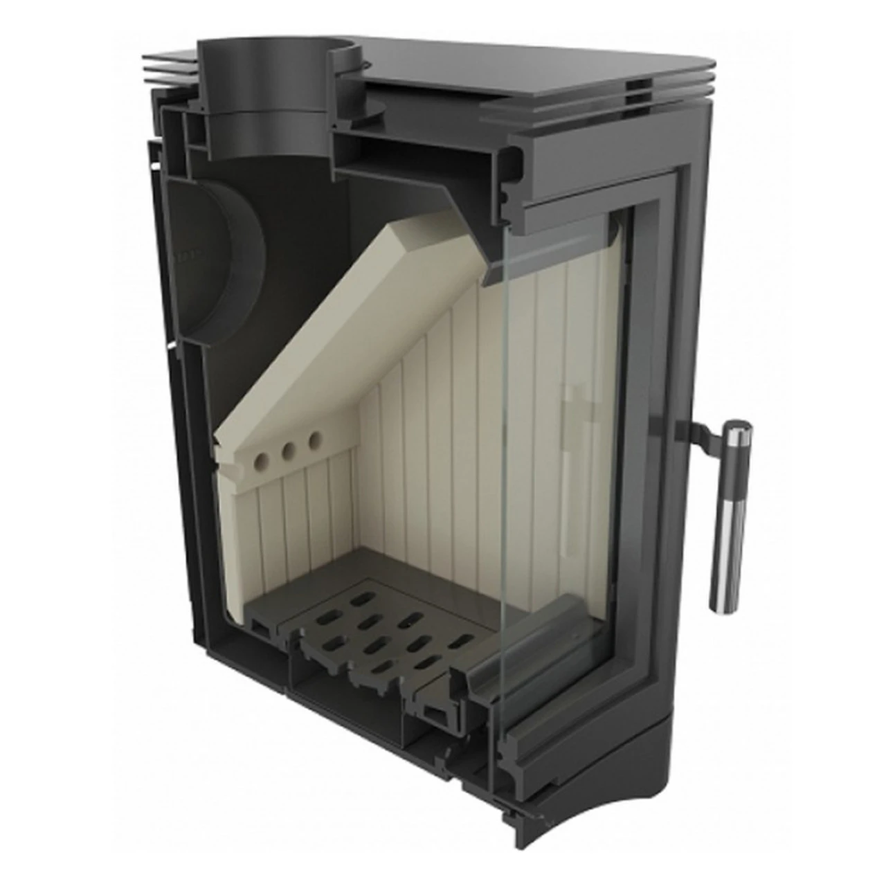 Koza K5/S/N Kaminofen 7kW Schwarz Trompetenfuß 8 Koza K5/S/N Kaminofen 7kW Schwarz Trompetenfuß – Bild 6