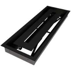 Design Lüftungsgitter / Revisionsgitter Wind Schwarz -Heizungsanlagen kratki l ftungsgitter wind 17x49 schwarz 4 1280x1280