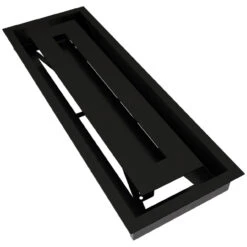 Design Lüftungsgitter / Revisionsgitter Wind Schwarz -Heizungsanlagen kratki l ftungsgitter wind 17x49 schwarz 6 1280x1280