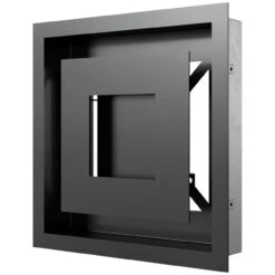 Design Lüftungsgitter / Revisionsgitter Wind Schwarz -Heizungsanlagen kratki l ftungsgitter wind 22x22 schwarz 2 1280x1280