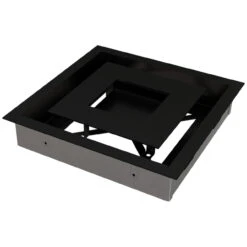 Design Lüftungsgitter / Revisionsgitter Wind Schwarz -Heizungsanlagen kratki l ftungsgitter wind 22x22 schwarz 4 1280x1280