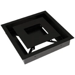 Design Lüftungsgitter / Revisionsgitter Wind Schwarz -Heizungsanlagen kratki l ftungsgitter wind 22x22 schwarz 6 1280x1280