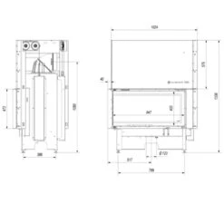 Nadia 14 Warmluft Kamineinsatz 14kW Hebetür Links Verglast 21 Nadia 14 Warmluft Kamineinsatz 14kW Hebetür Links Verglast -Heizungsanlagen kratki nadia 14 links masse2 1280x1280