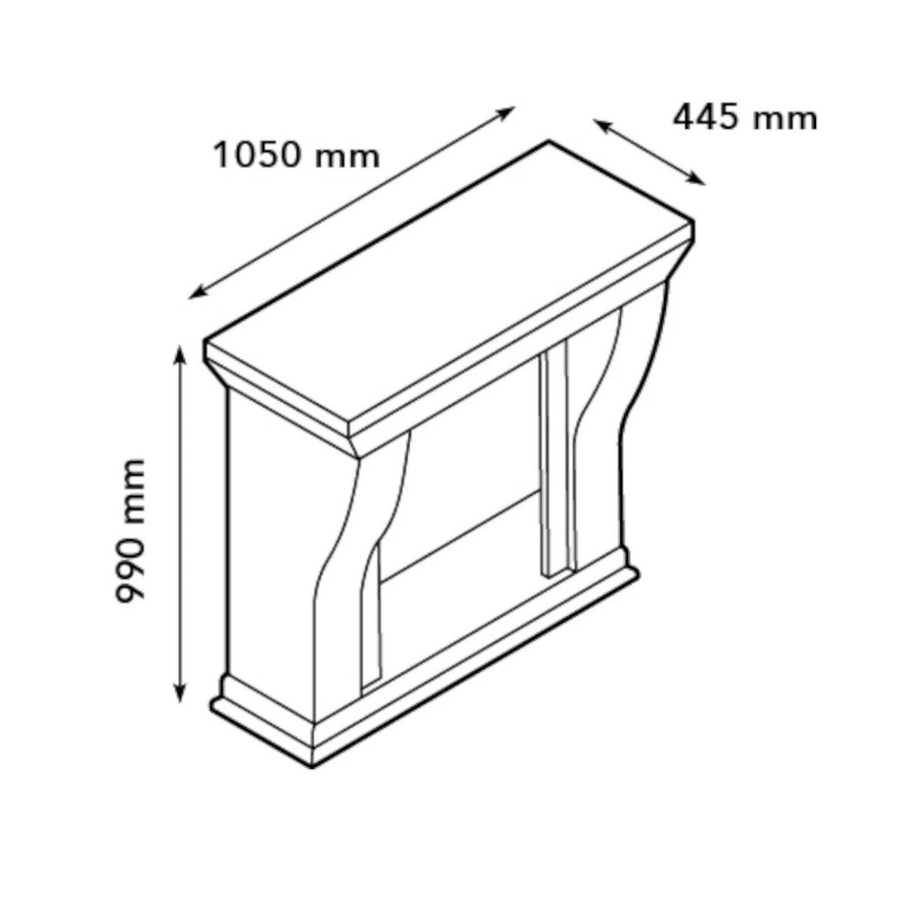 Kreta Mini Lucius Naturstein Weiß LED Kamin 8 Kreta Mini Lucius Naturstein Weiß LED Kamin – Bild 6