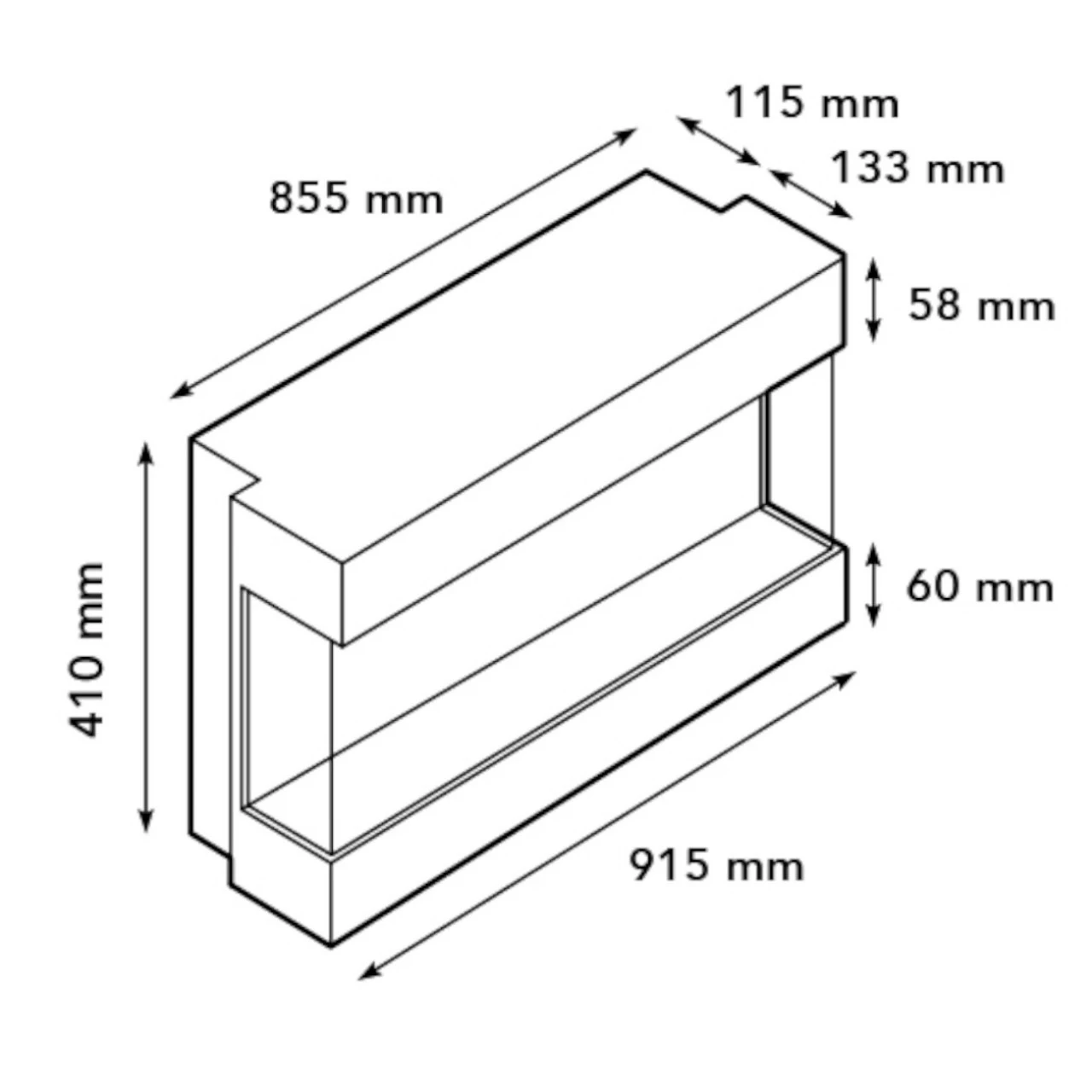 Levico 90 3D LED Kamineinsatz Einbaukamin 11 Levico 90 3D LED Kamineinsatz Einbaukamin – Bild 9